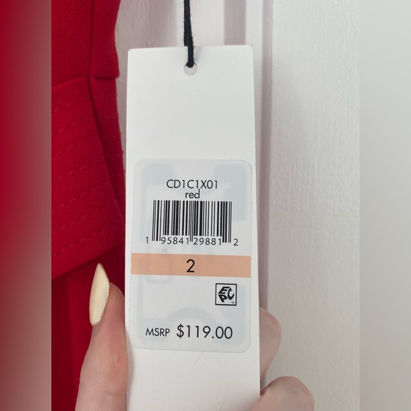 Red Calvin Klein dress - Picture 5 of 6